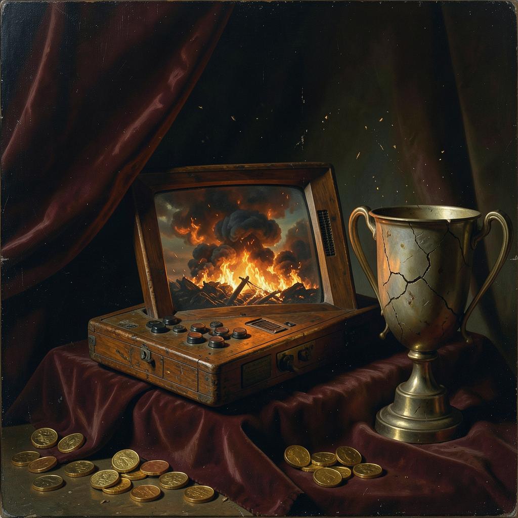 At the end of the game artwork