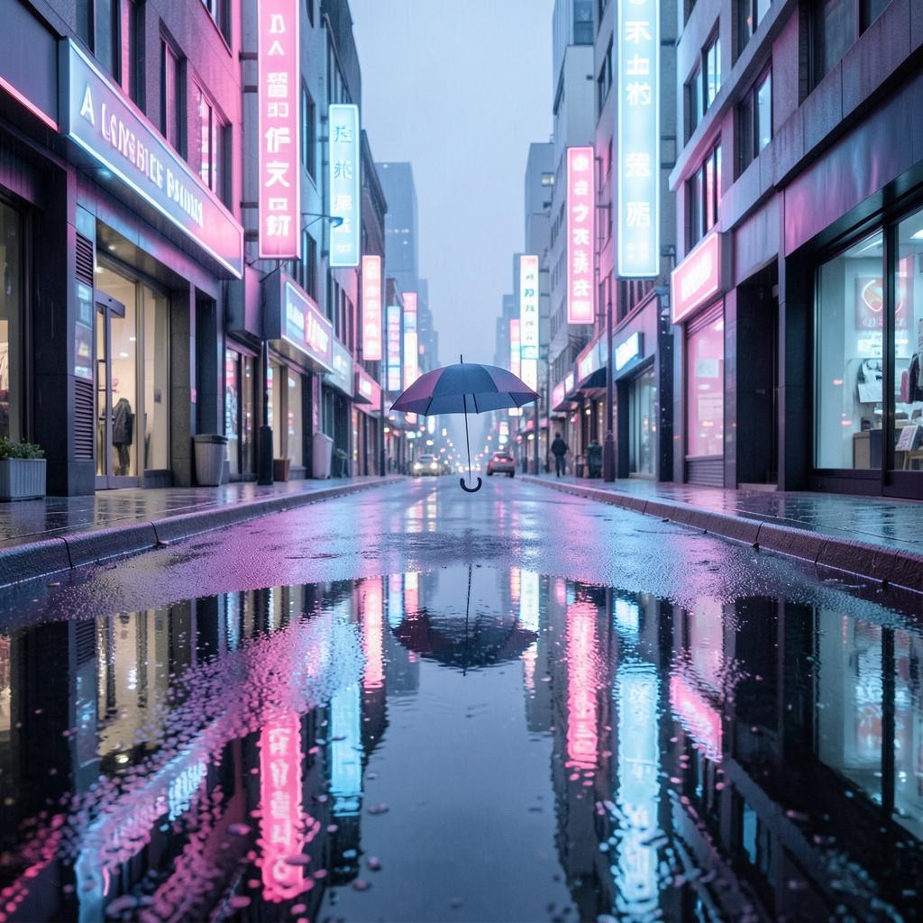 Pochette de Sous la Pluie de Néon