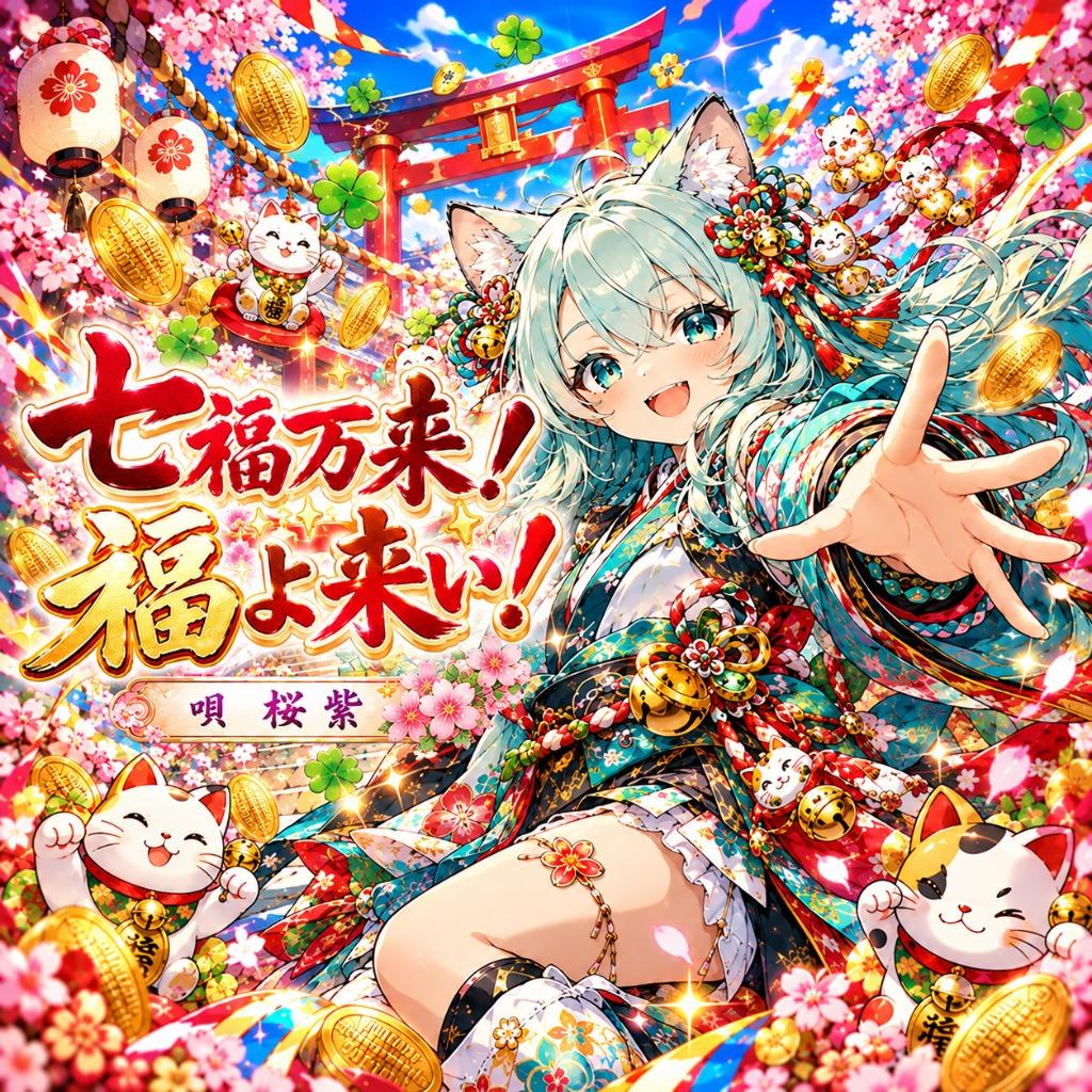 桜紫 4th Album『七福万来！福よ来い！』