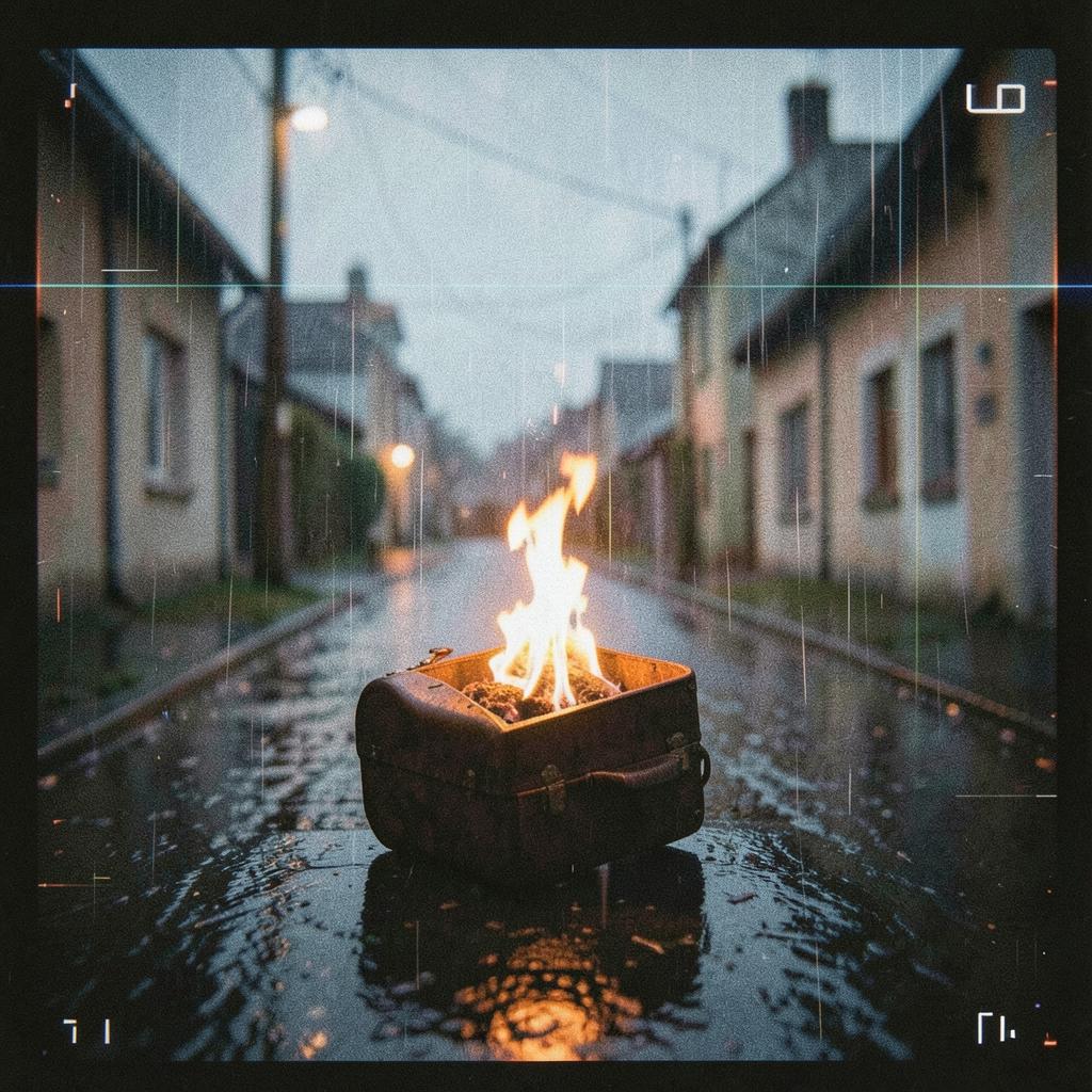 BYA: Synth-Rock, Title: Wildfire in the Rain, artwork