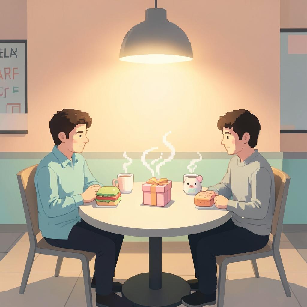Hug in the Cafeteria artwork