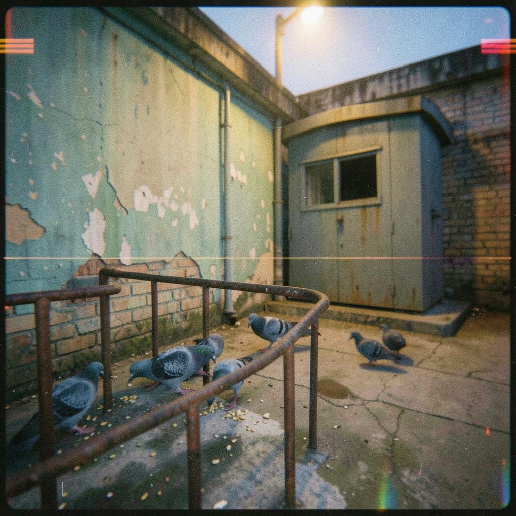 Голуби во дворе. Камерная баллада с баяном. 5-й вариант. artwork