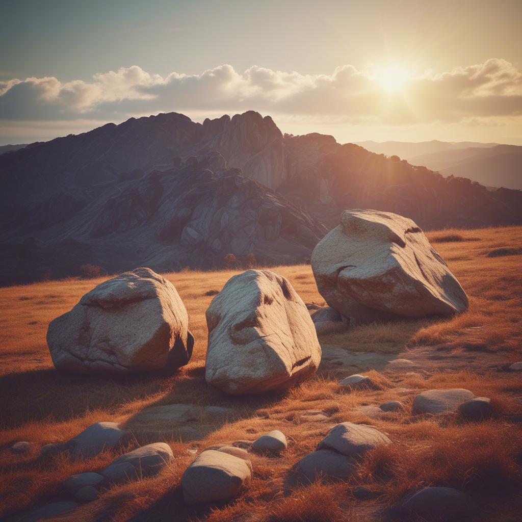 Three stones artwork