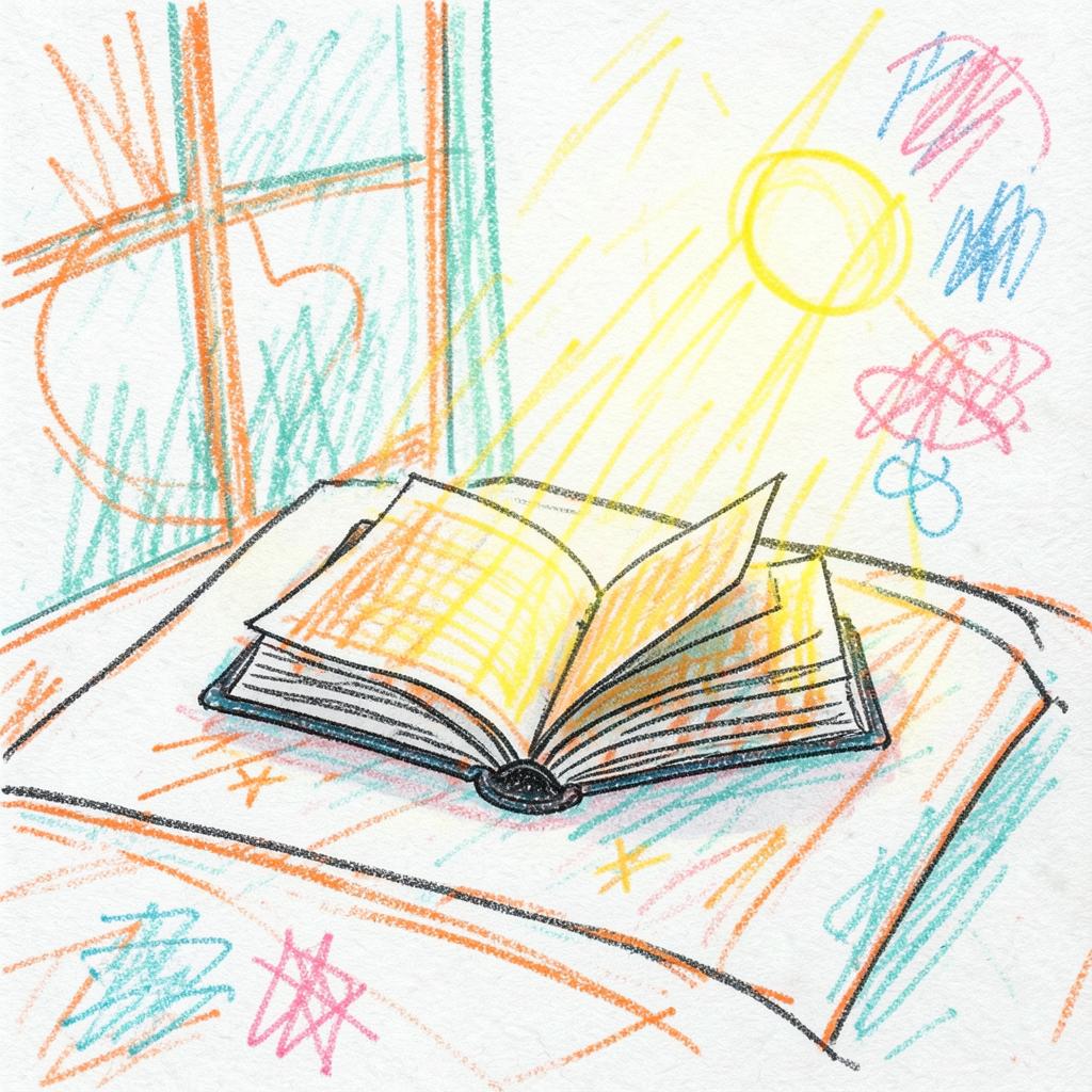 Un libro aperto sopra il cuore artwork