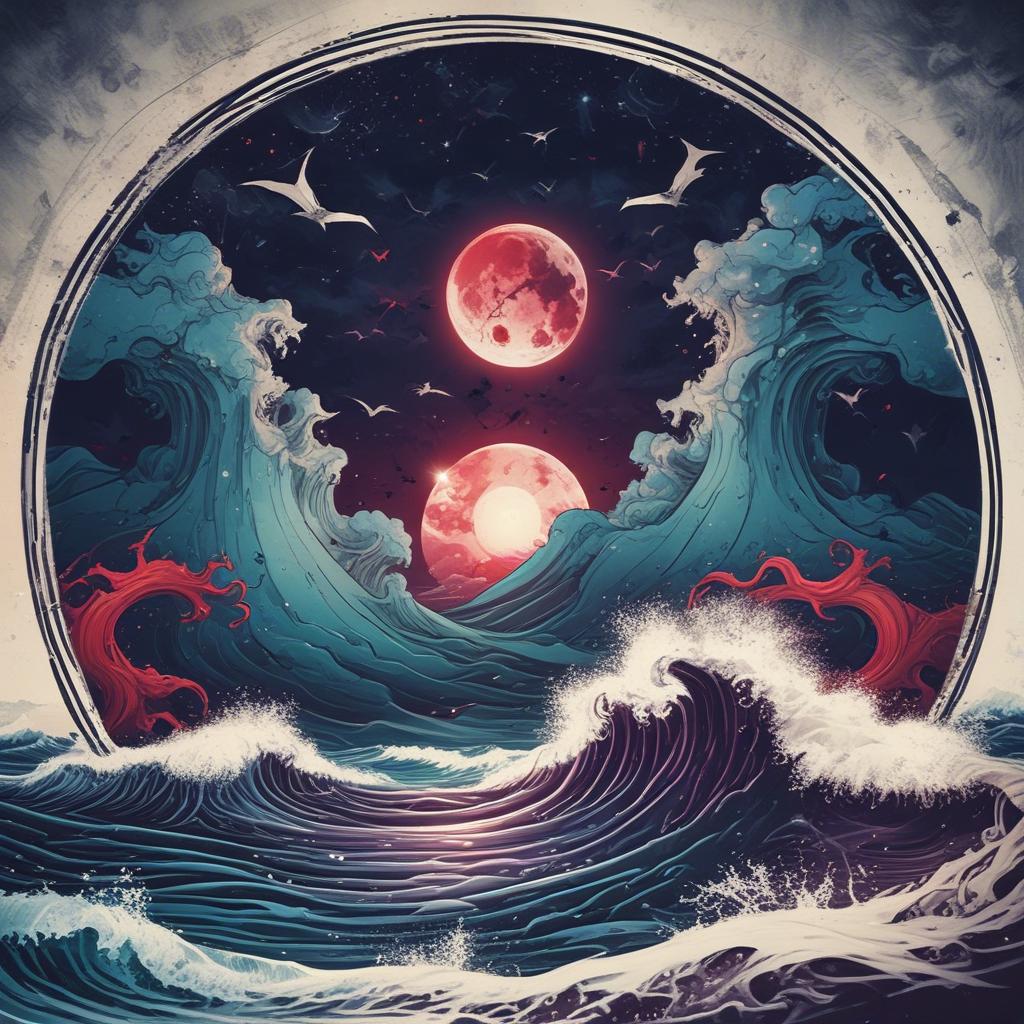 Die Nacht ist wie ein schwarzer Ozean. artwork