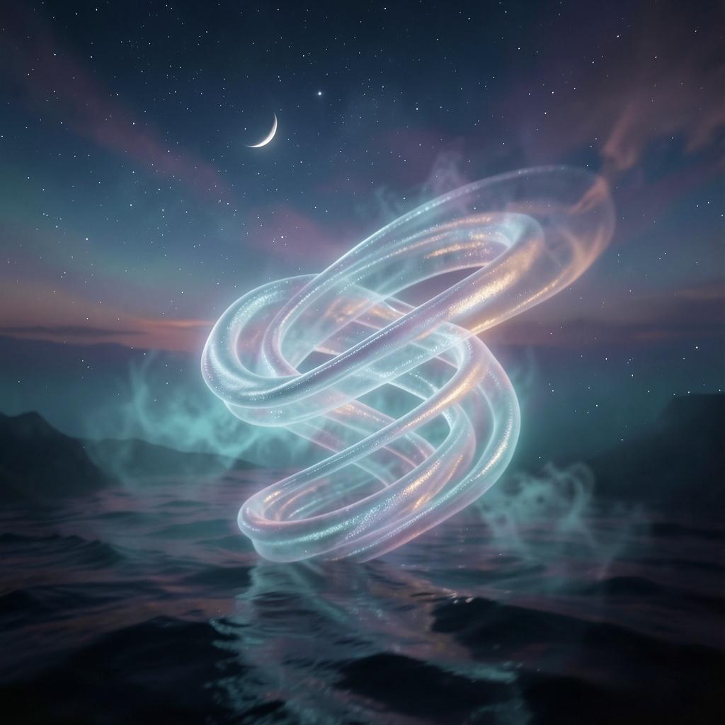 STREAM OF US Tangible waves in the endless skies artwork