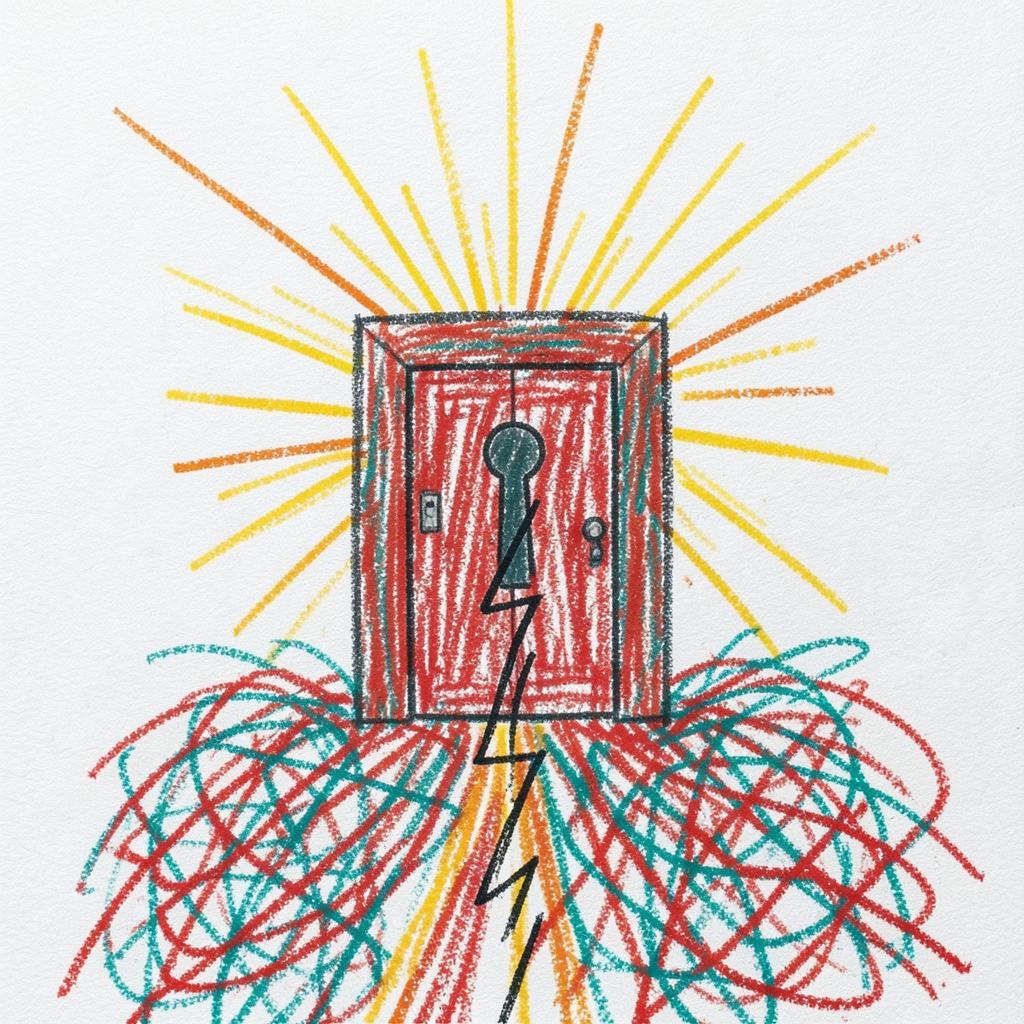 The Door She Built Herself — AjAi India Vibes artwork