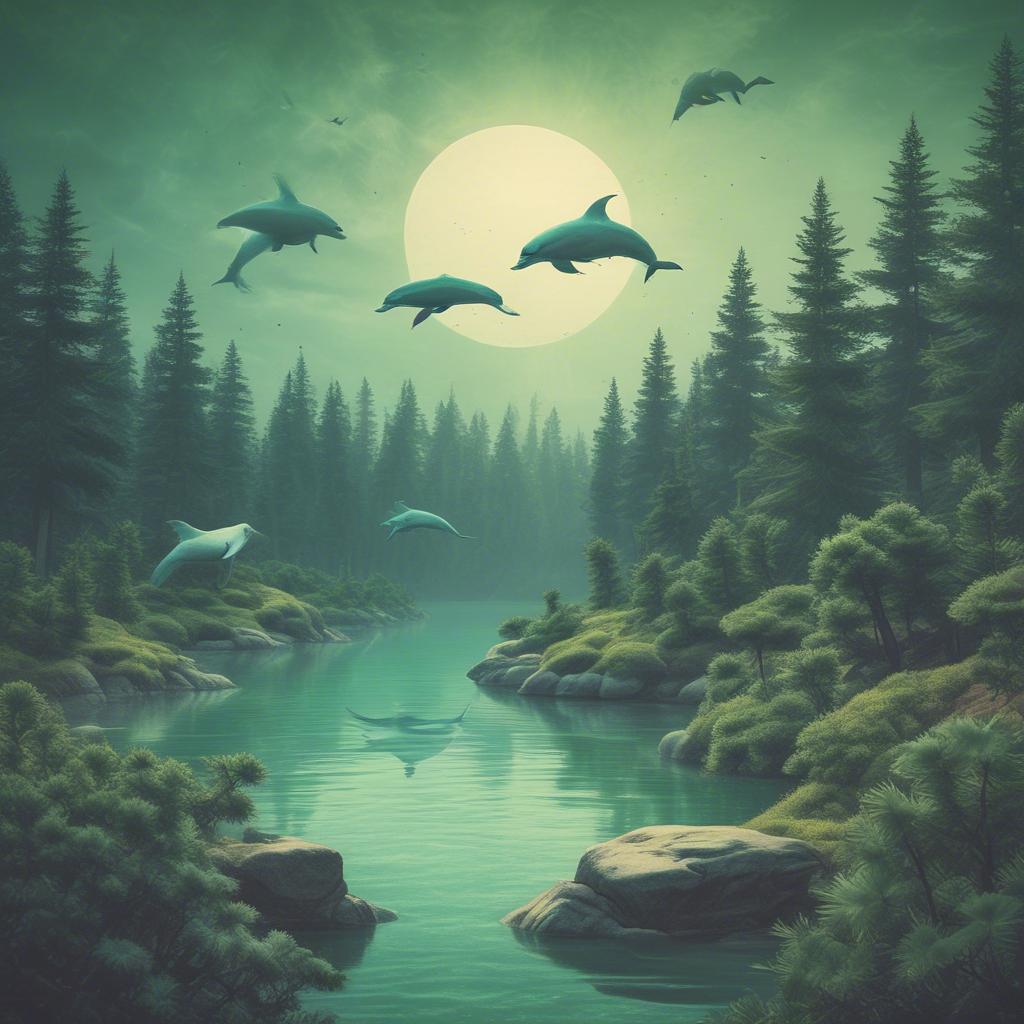 Дельфины в лесу, птицы в воде? artwork