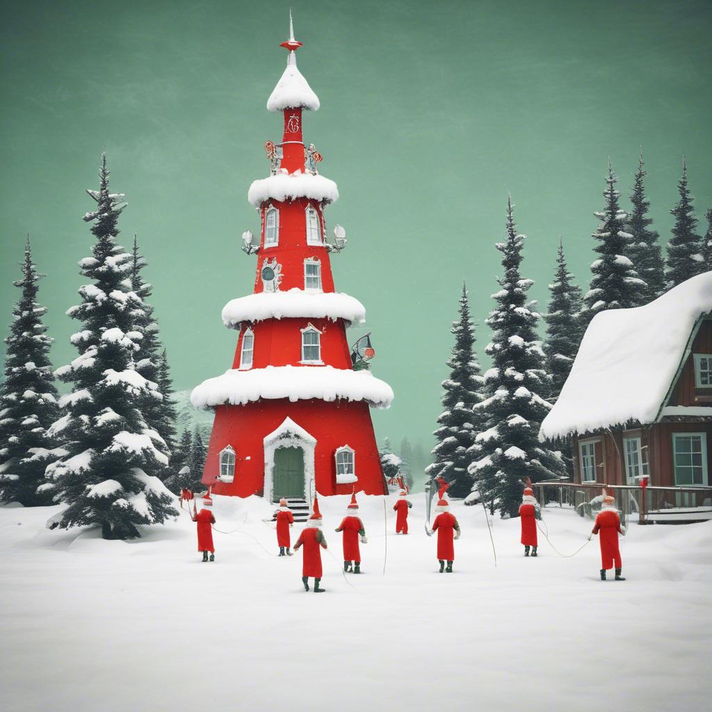 Christmas in New York City artwork