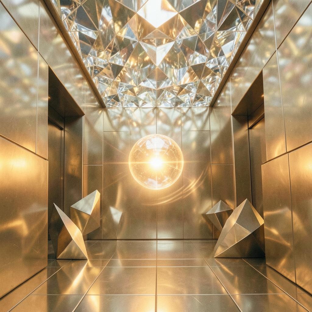 Chrome Atrium - Elegant Chrome Energy artwork