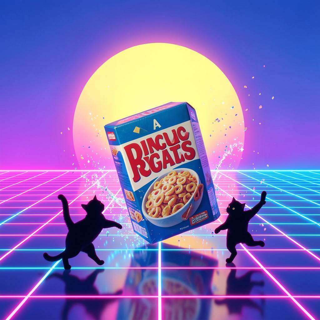 EAT TABBY FLAKES artwork