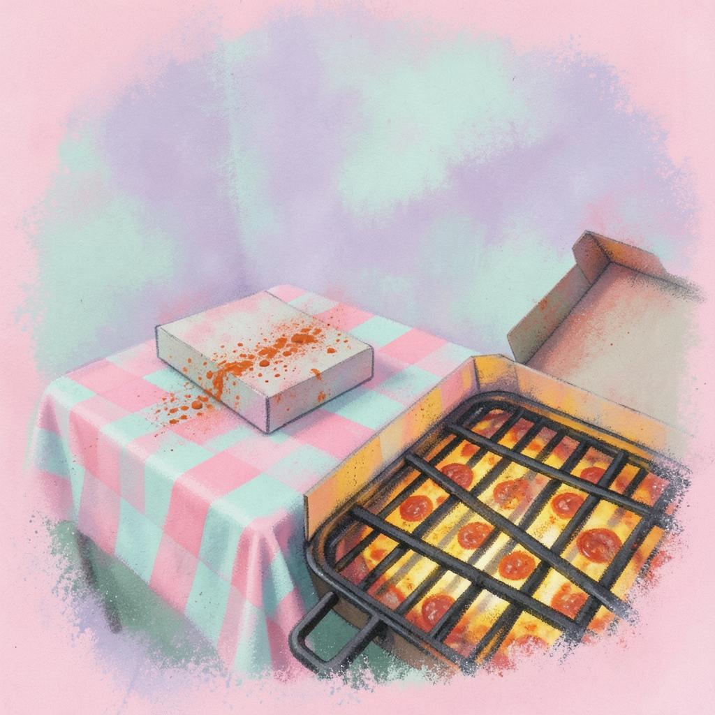 Barbecue With a Side of Pizza artwork