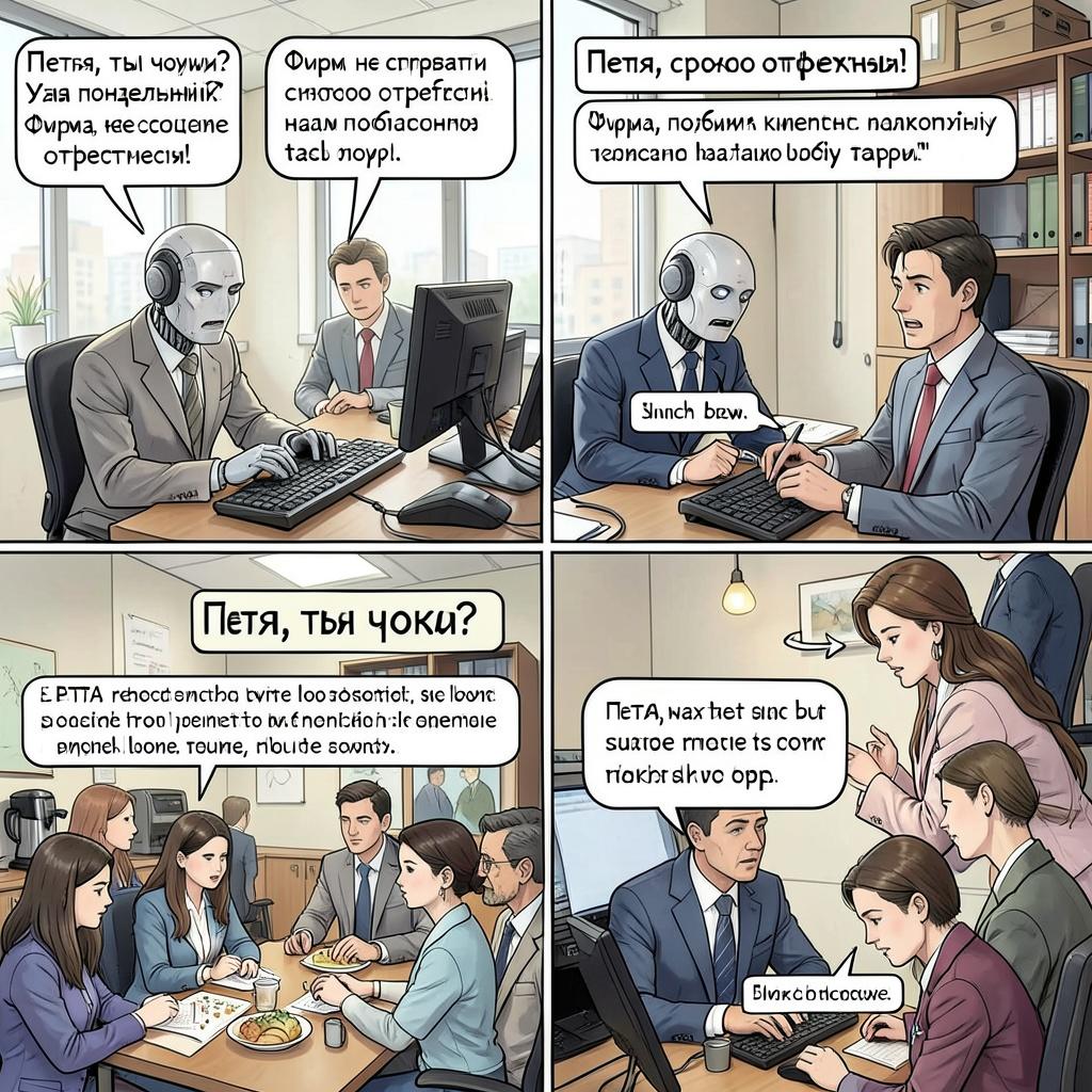 «ПЕТЯ 2.0 — честный робот».  Батарея 0% © 2026 v.3.2 artwork