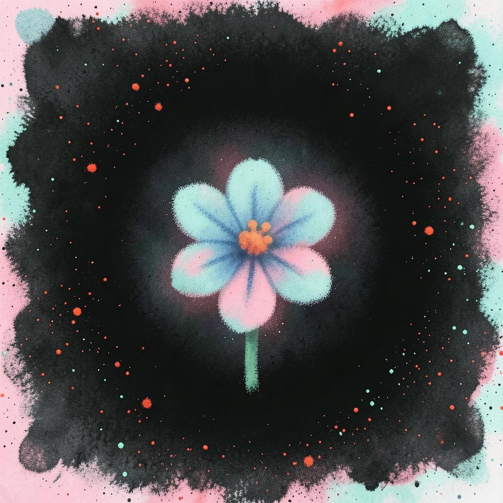 【HappyBirthday 音色さんへ】flower, blue artwork