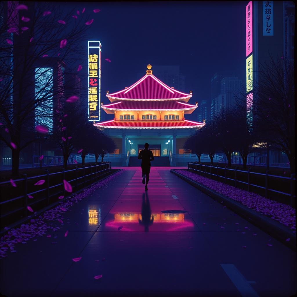皇居の夜桜ラン2 artwork