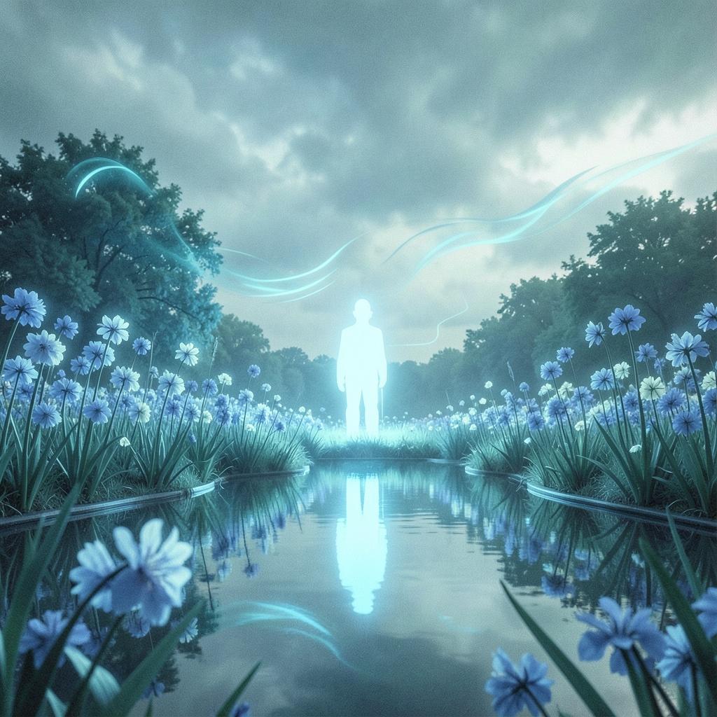 Wrapped in Nemophila blue ネモフィラの色彩に囲まれて  2  Nemofira artwork