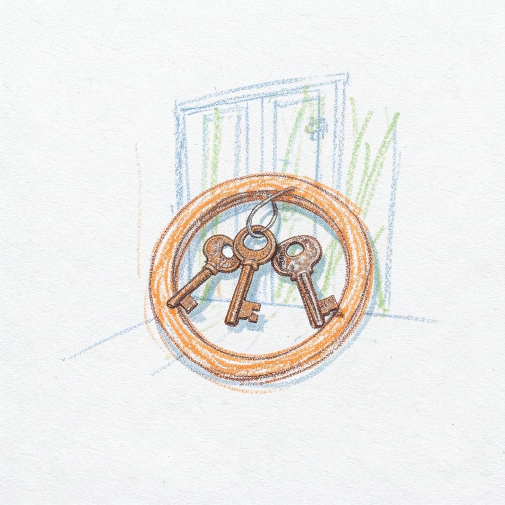 The Keys He Left Behind ❤️🔑 artwork