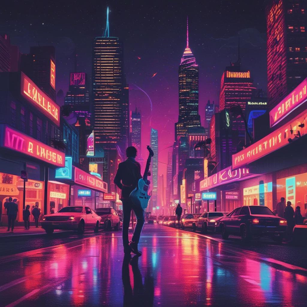 Cool Guitar and Saxophone artwork