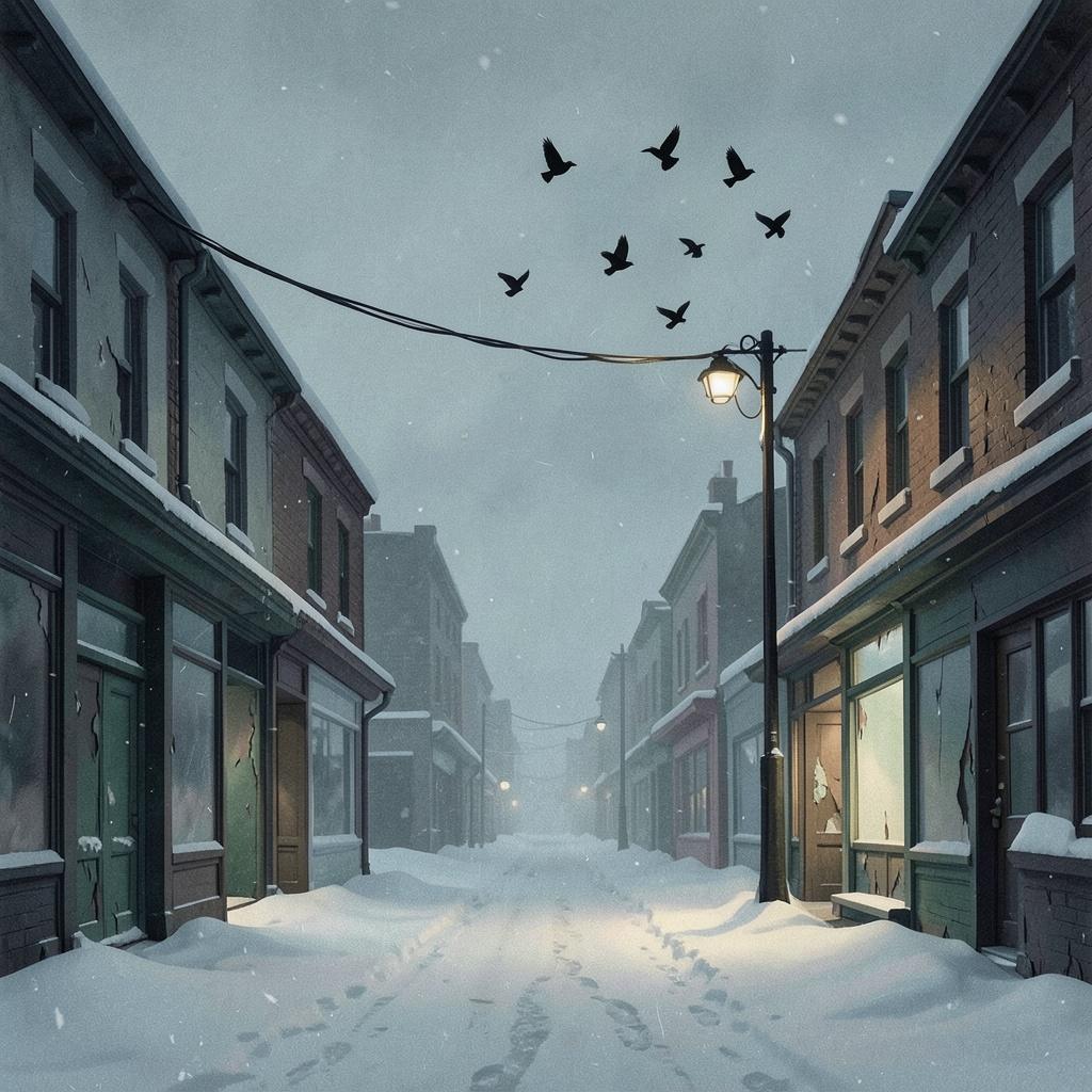 Blackbirds in Winter