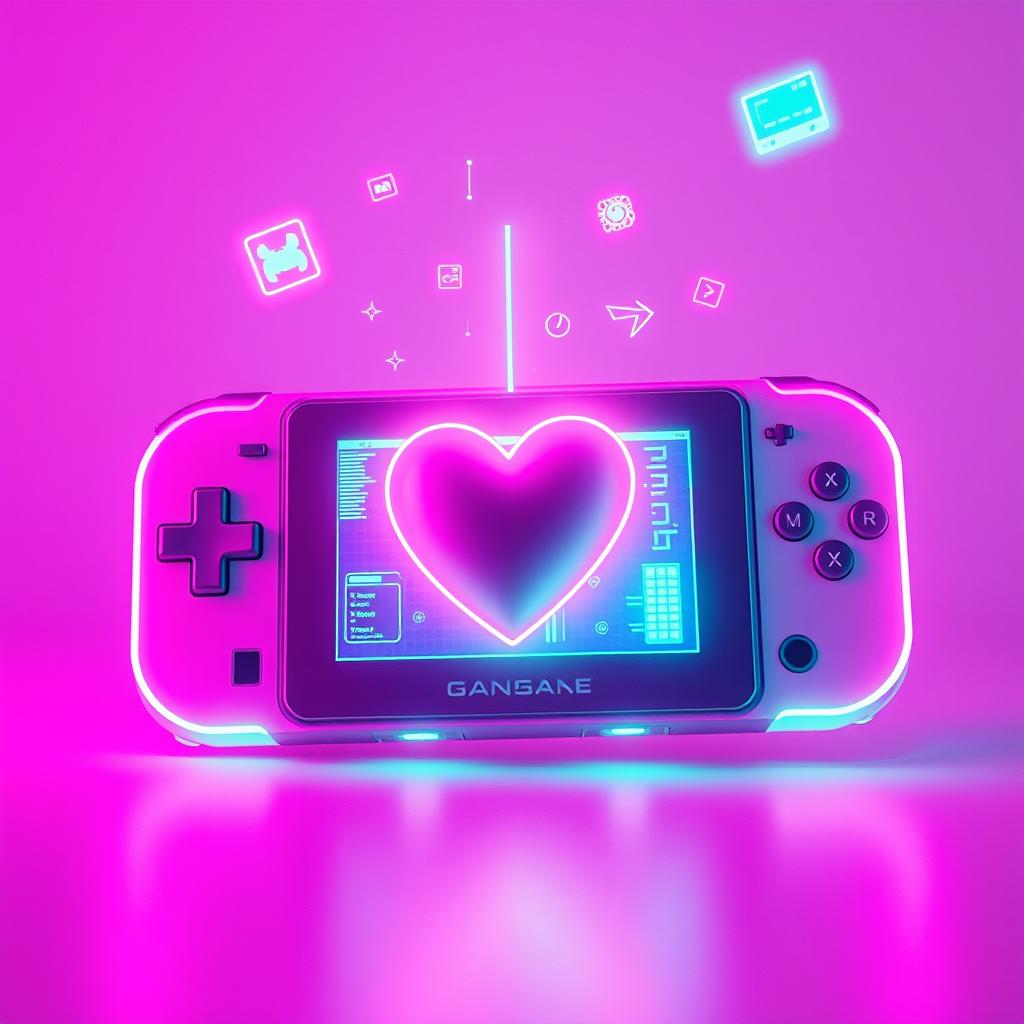 Push Buttons Gameboy Heart (Glitch) Gurlz artwork