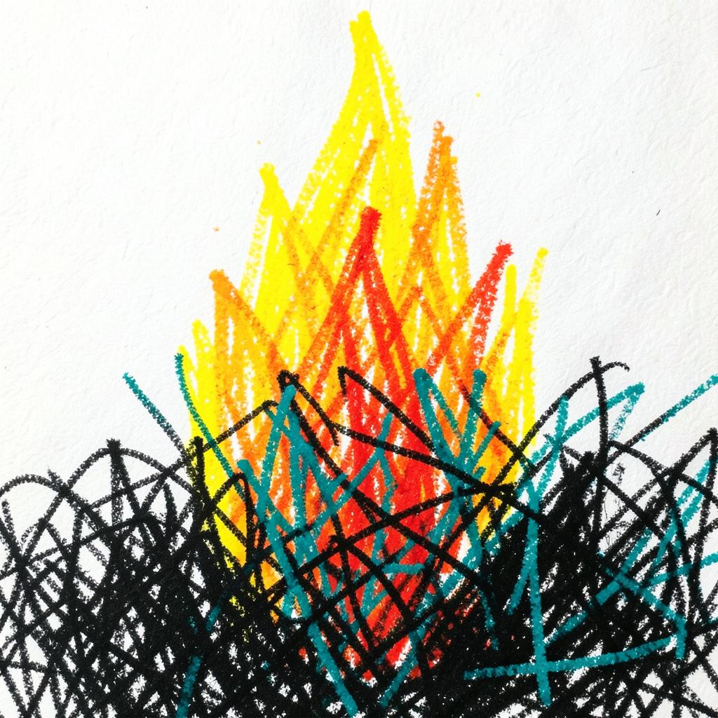Freedom, Alive flame artwork
