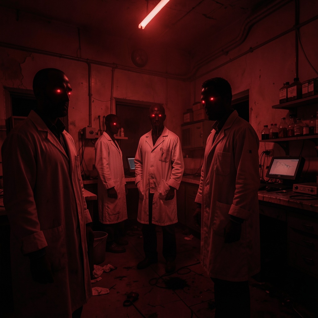 Sentinels in Lab Coats artwork