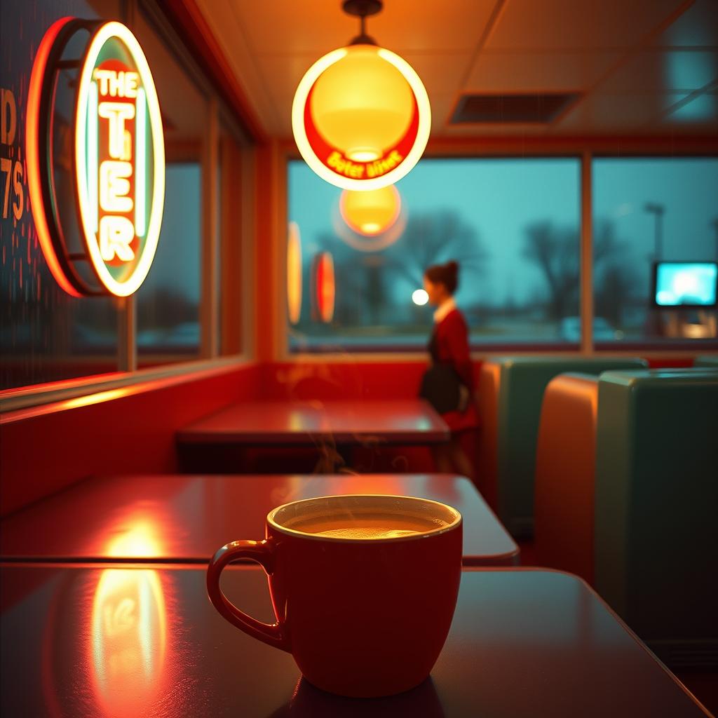 Diner people artwork