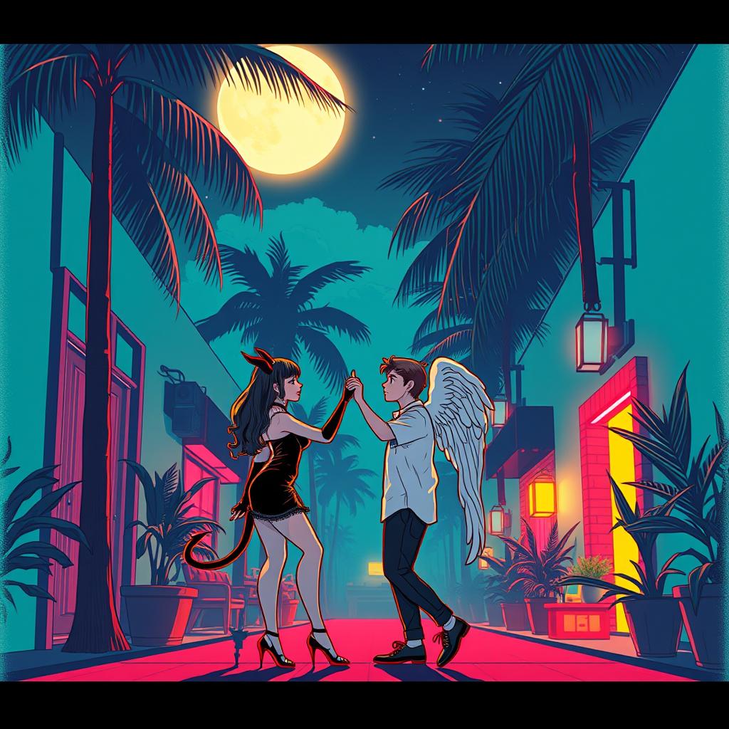 美少女悪魔とフツメン天使：南国ダンス(mambo) artwork