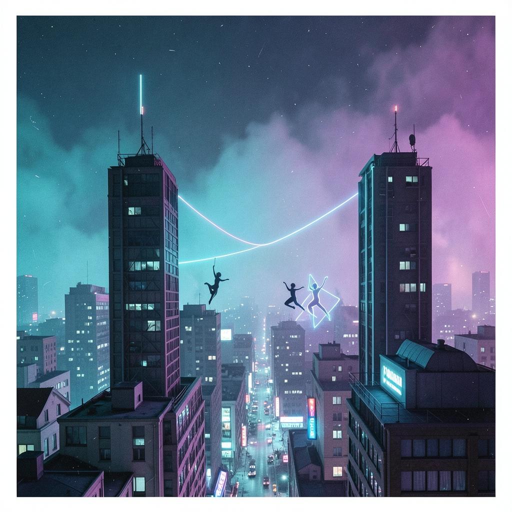 Neon Highwire Riot Run artwork