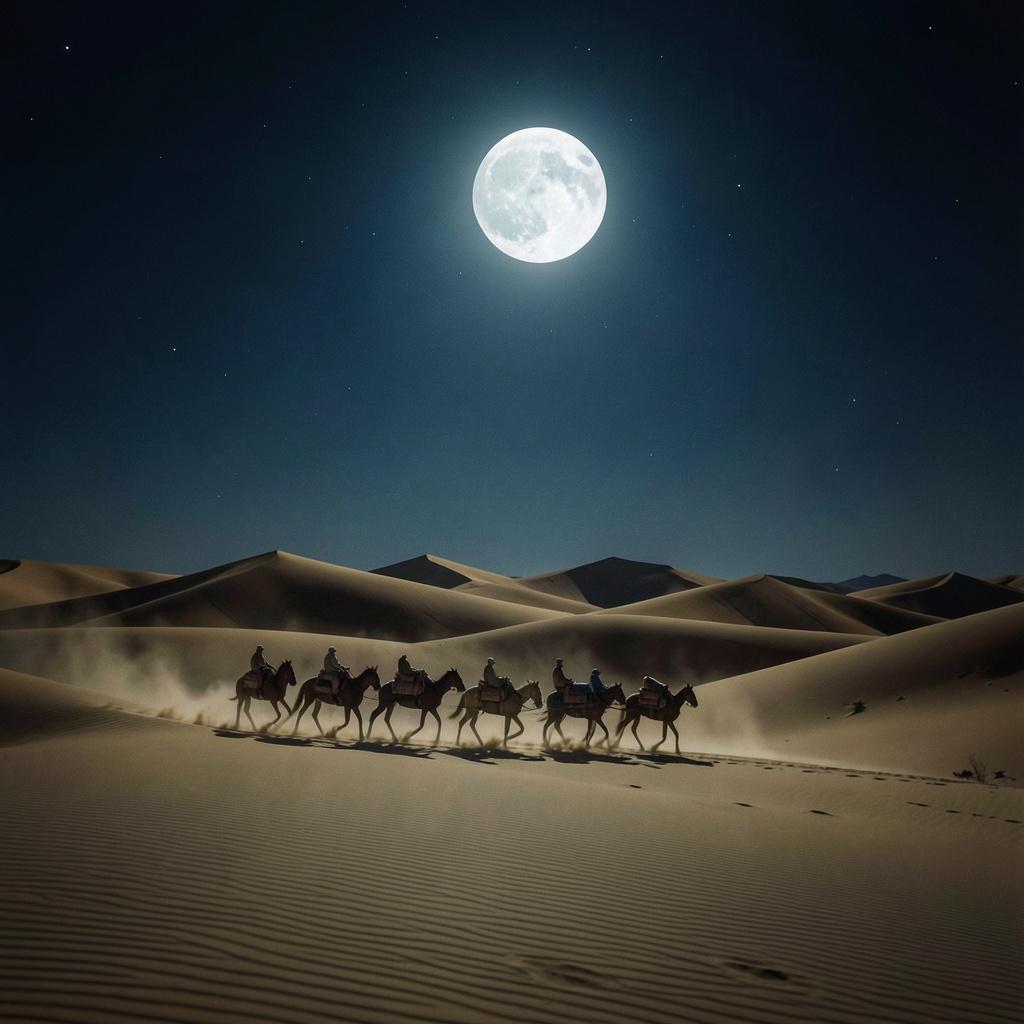 "Lunar Nomads" (лунные кочевники) artwork