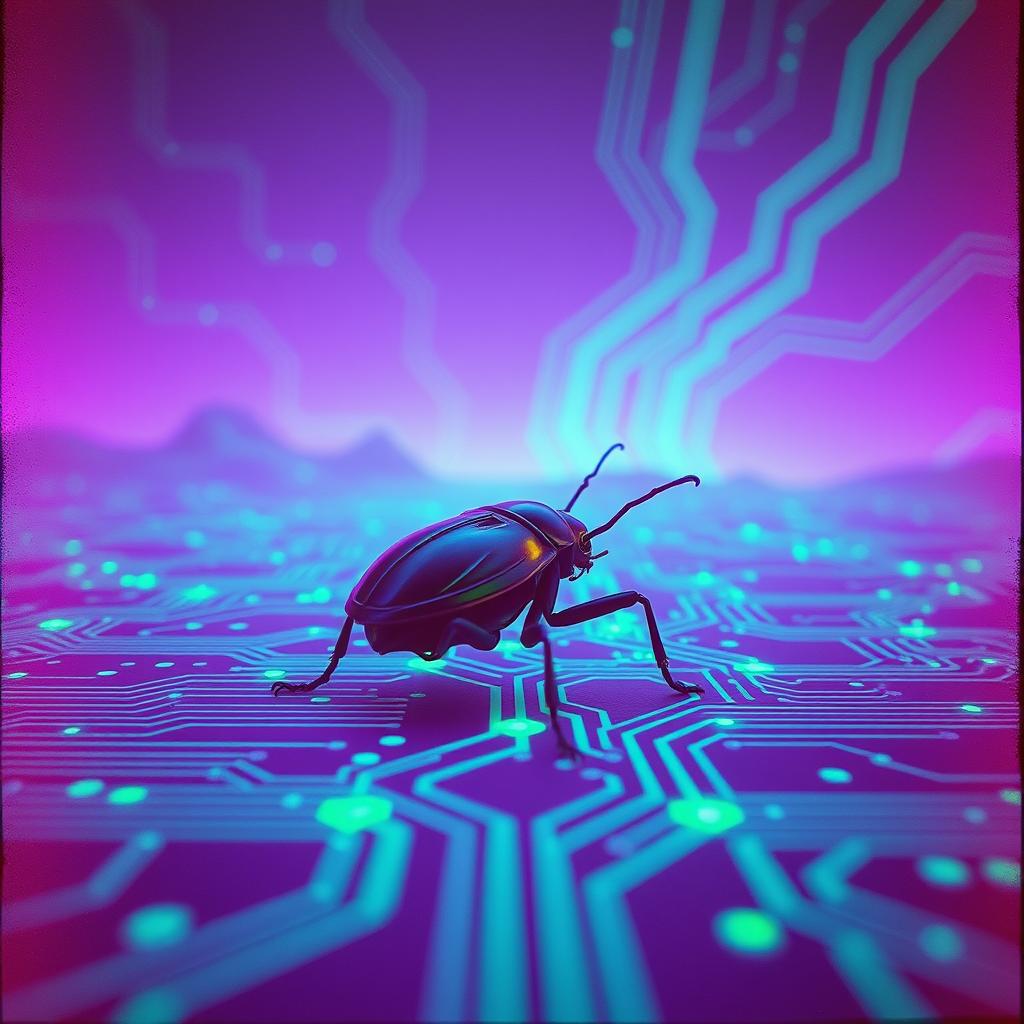 Throw him off! WOn't hurt the bug artwork