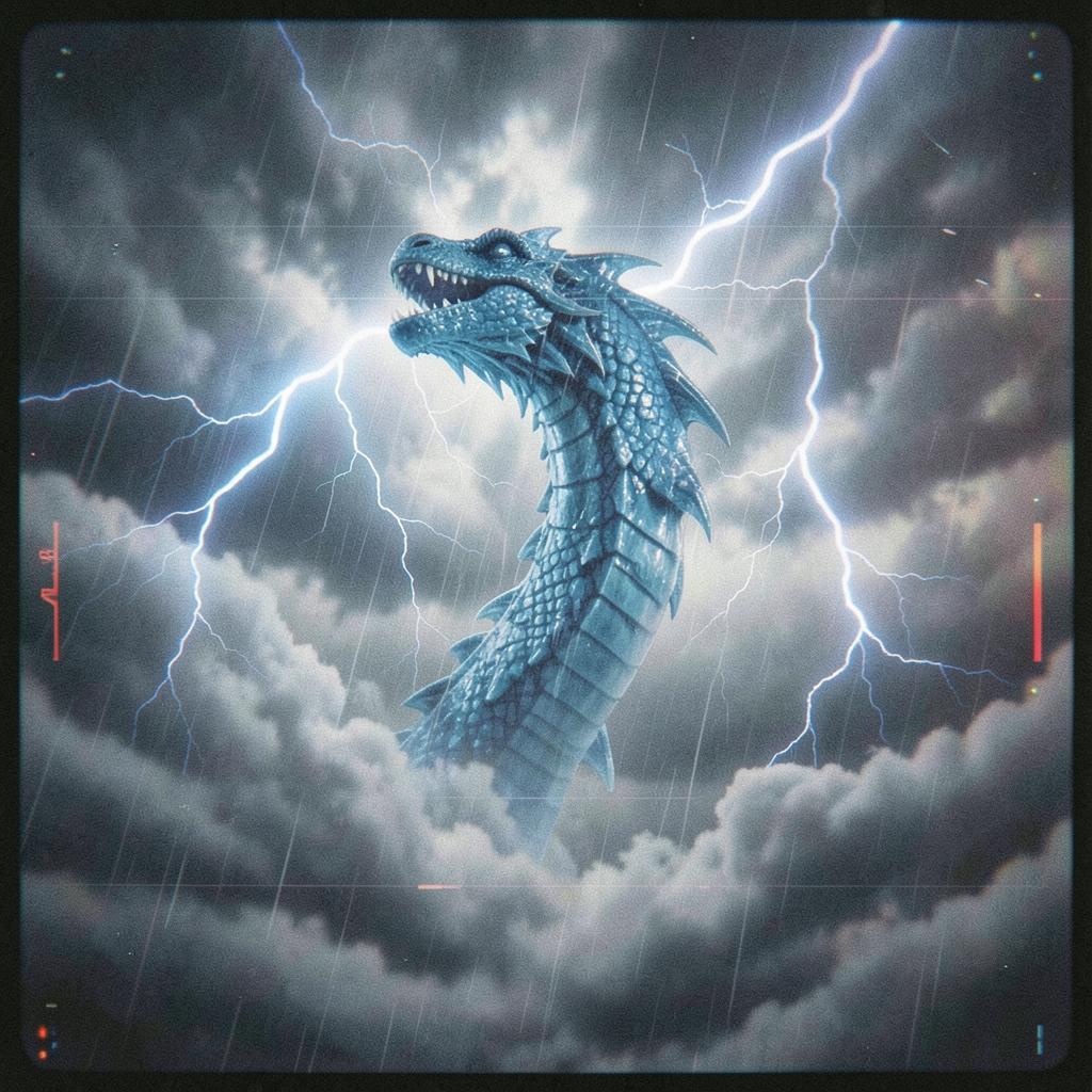 蒼龍青雲 - Azure Dragon: Rising Through Clouds artwork