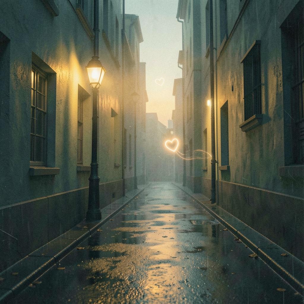 짱. A Single Streetlight artwork