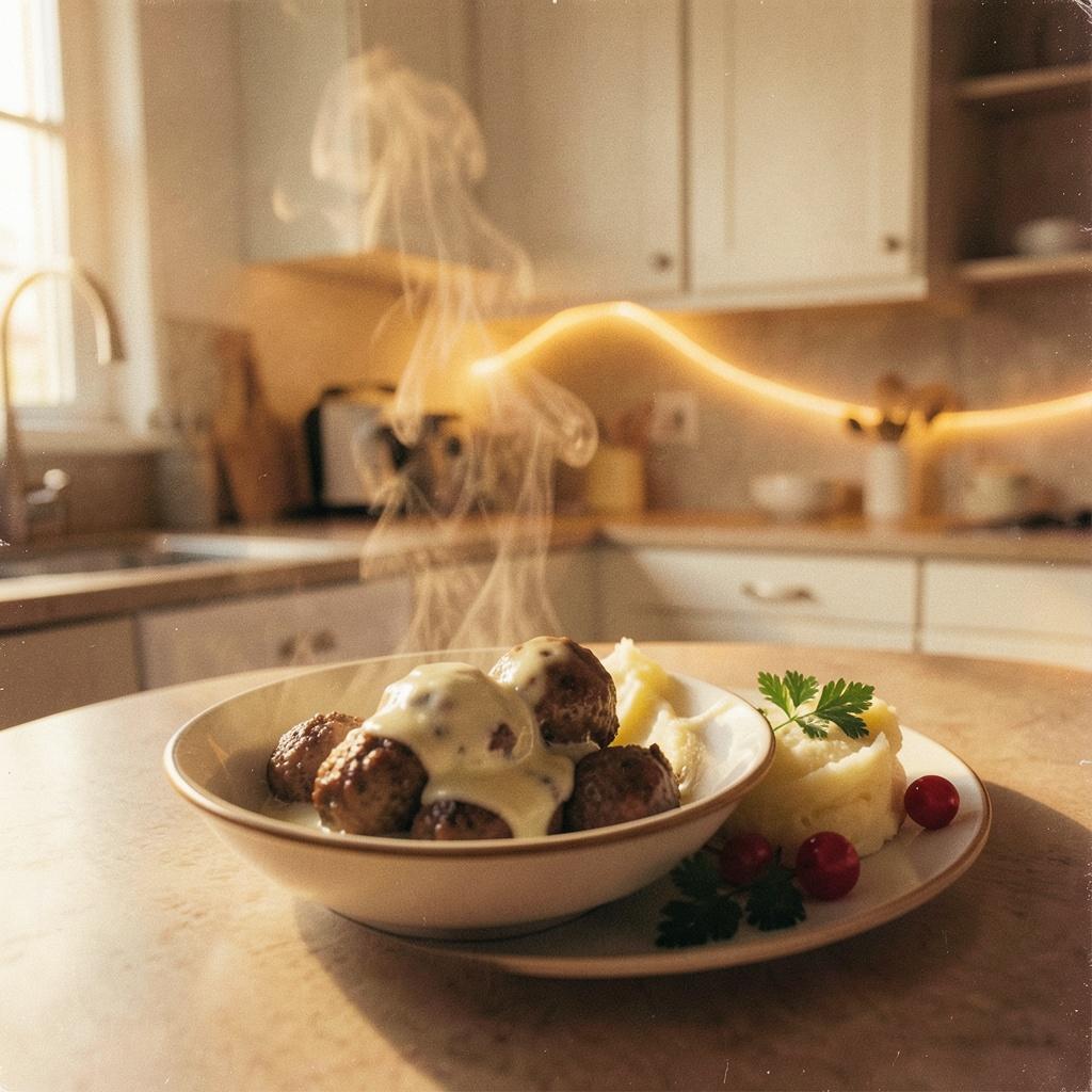 Köttbullar med mos artwork