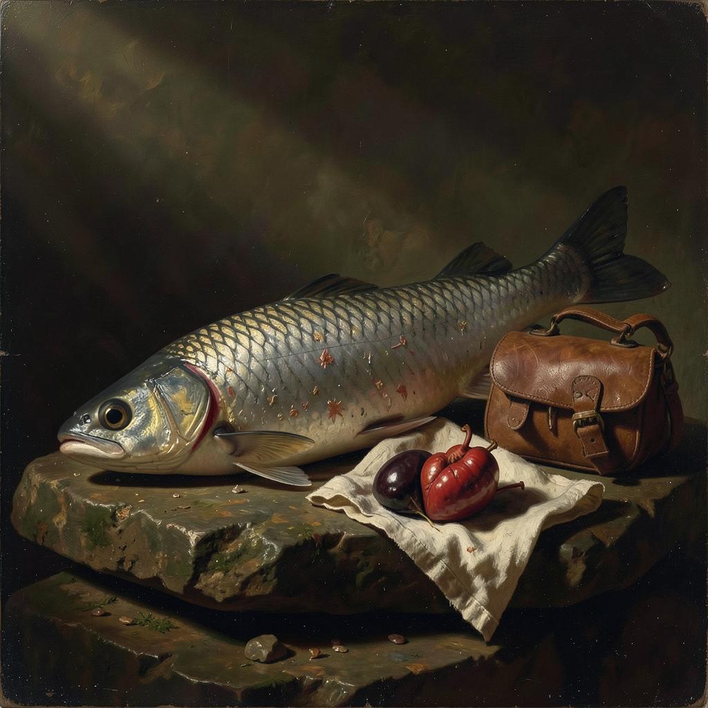 TOBIT CH 6A The Fish in the Tigris artwork