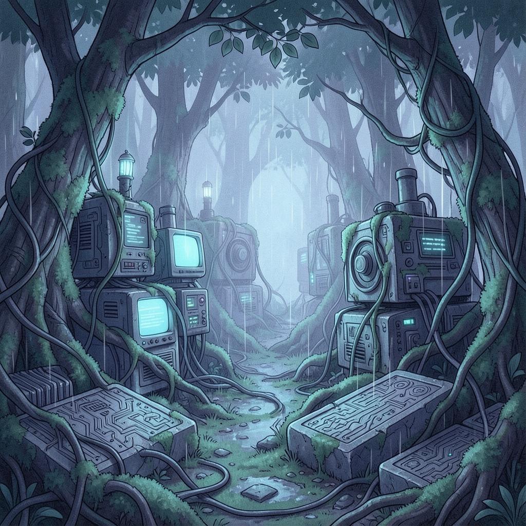 “Roots in the Machine” artwork