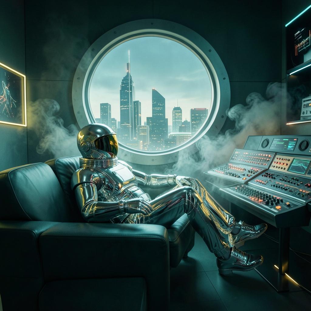 Space age jazz artwork