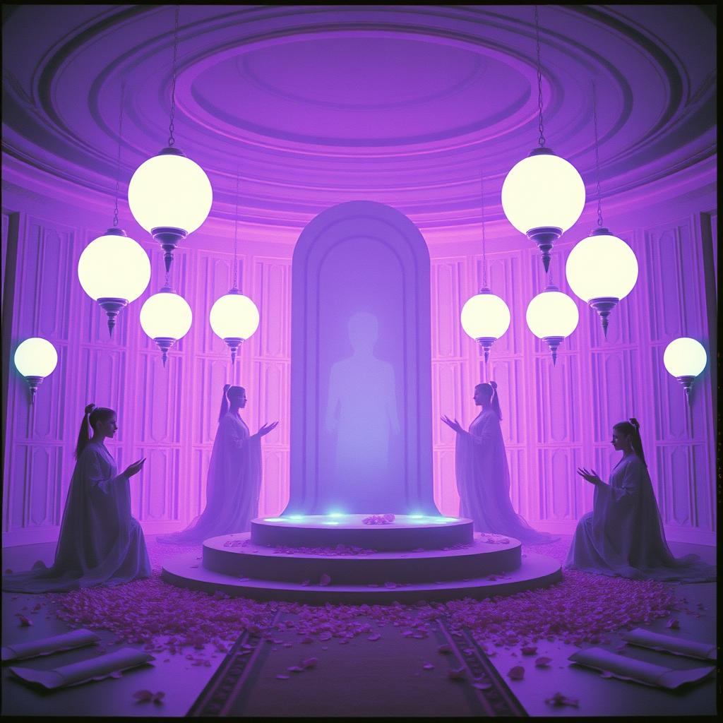 九天玄女與六丁玉女 - The Mysterious Lady and Her Six Jade Maidens artwork