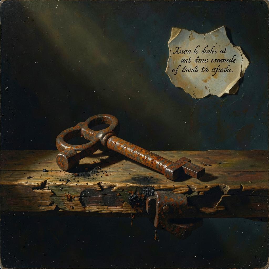 Rust eats the hinge artwork