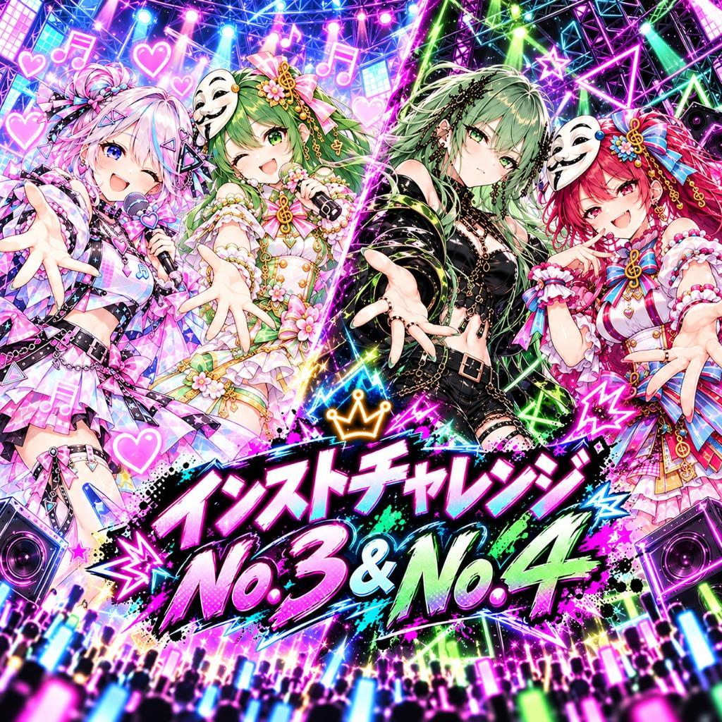 #インストチャレンジ No.3 No.4