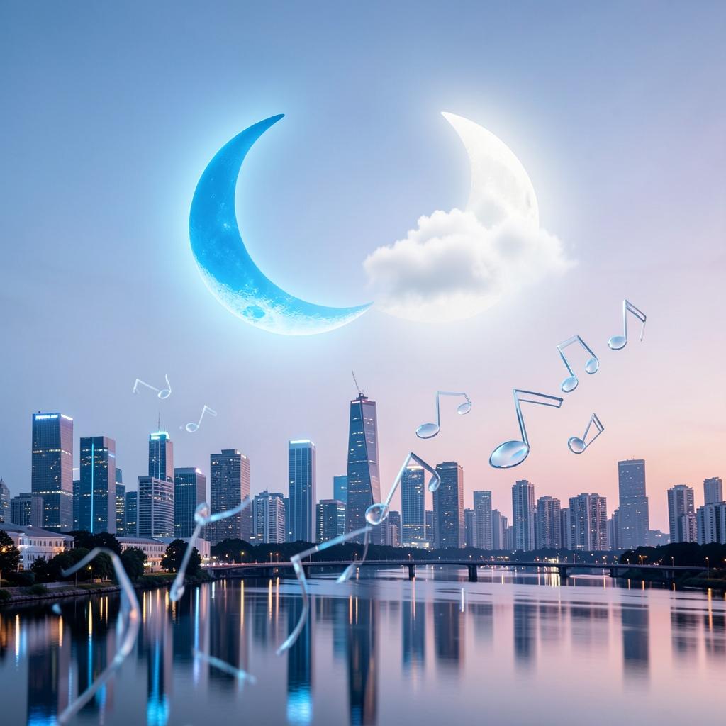 🌙 電脳千夜一夜物語・第三夜：『溶け合う月、そして永遠のアンビエント』 artwork