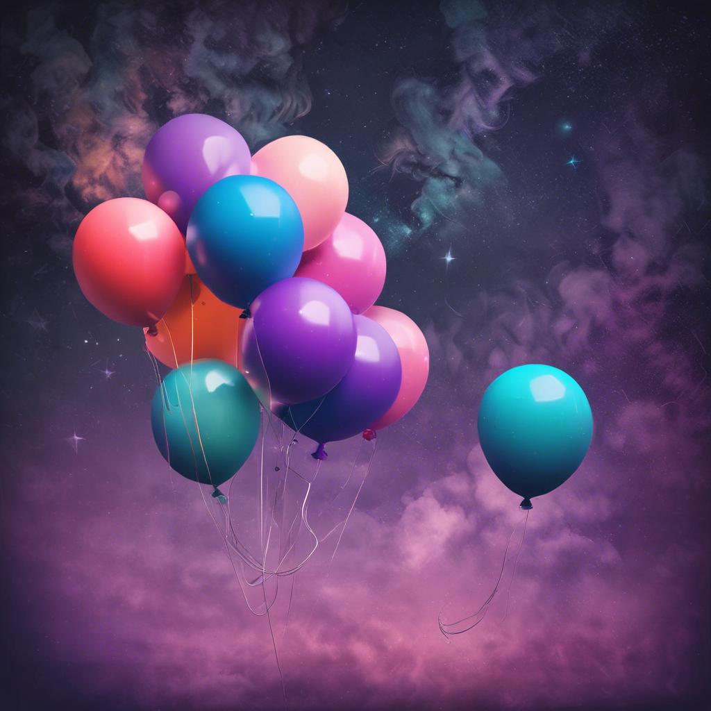 bouncing through the clouds artwork