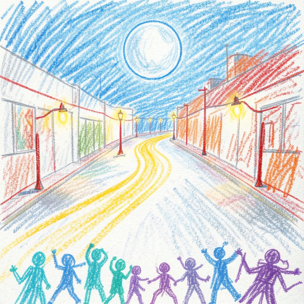 Moonlight on Main Street artwork