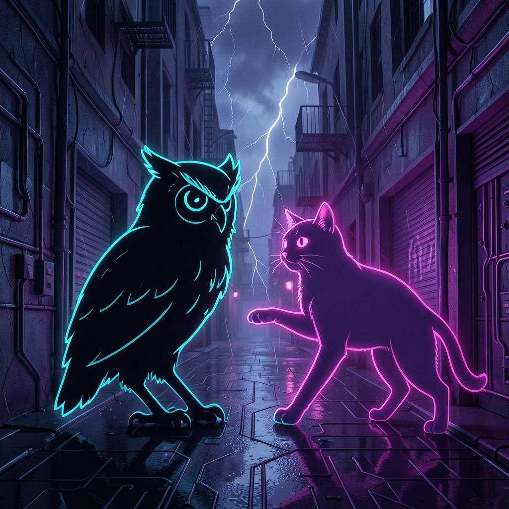 NITEOWL vs KITTY — “HUNTER vs CHAOS (Chasing Mercy Remix) artwork