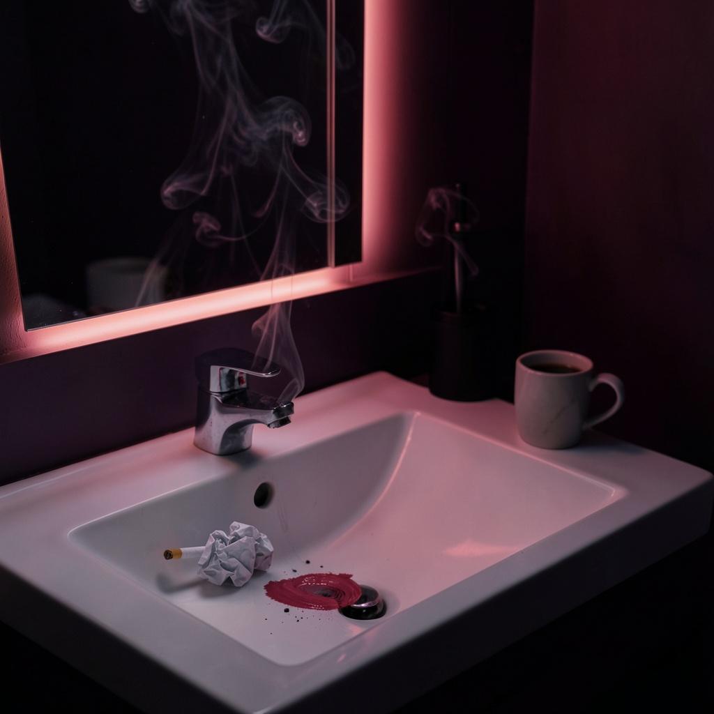 Lipstick On A Cigarette (Paper Ghost remix) artwork