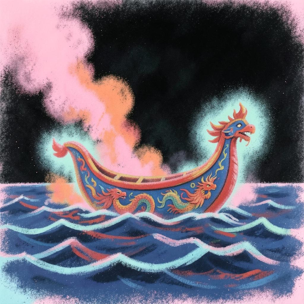 《迎王船，送走千般愁》 artwork
