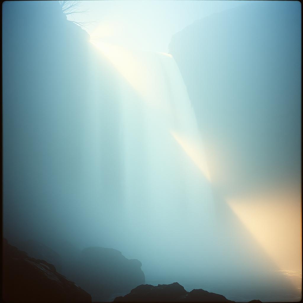 滝の下の夜明け – Waterfall’s Dawn artwork