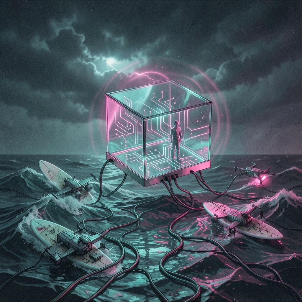 The God in the Glass Box artwork