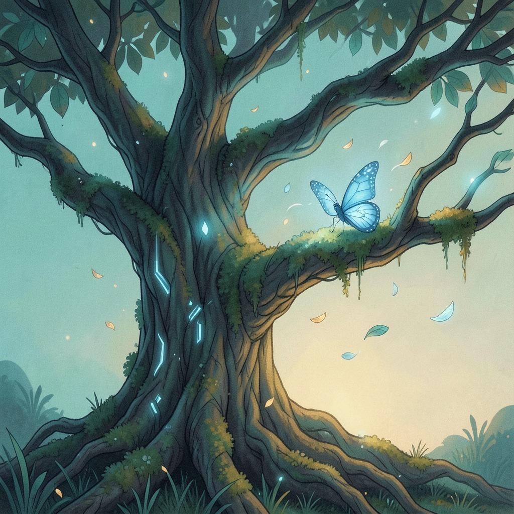 1🧿💙🦋The Tree That Felt Everything | Her Şeyi Hisseden Ağaç | 感受一切的樹 artwork