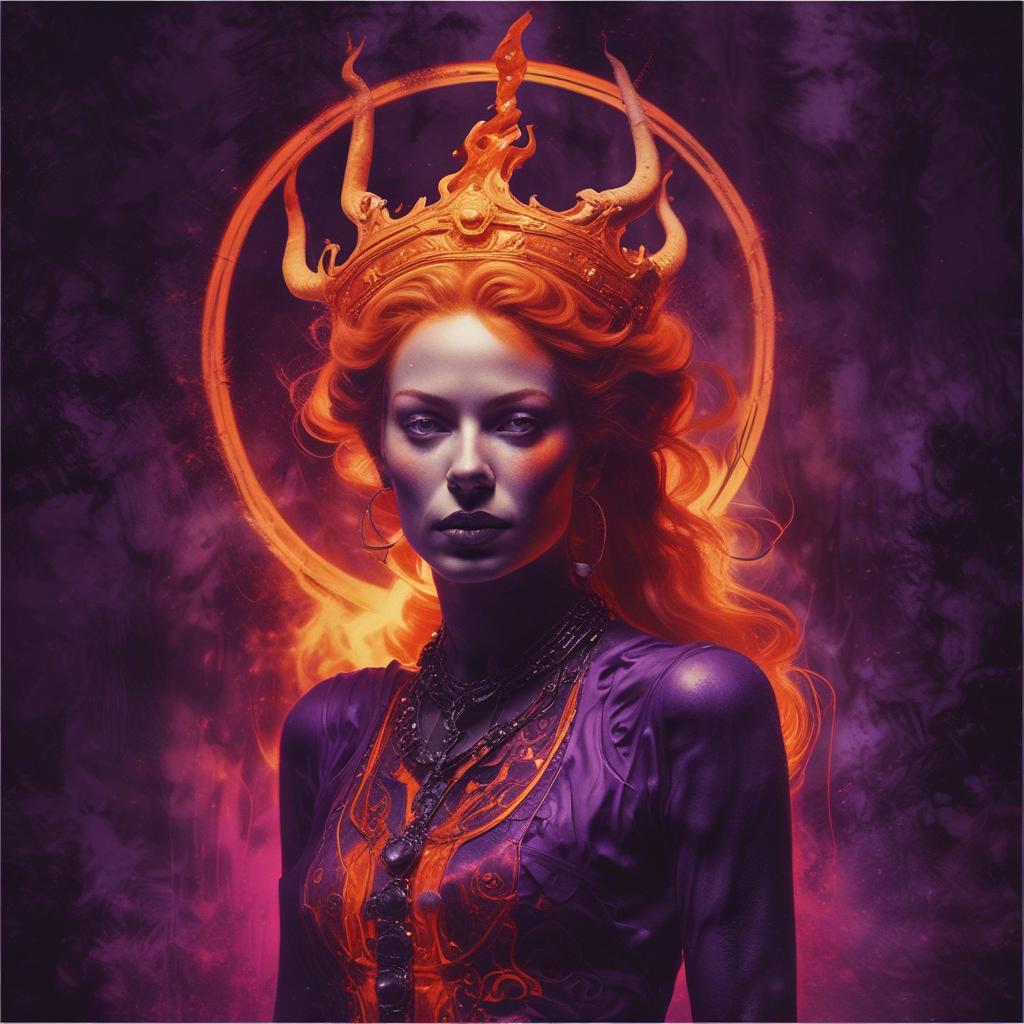 Neon Warriors of the Void: Infernal Queen Rises artwork